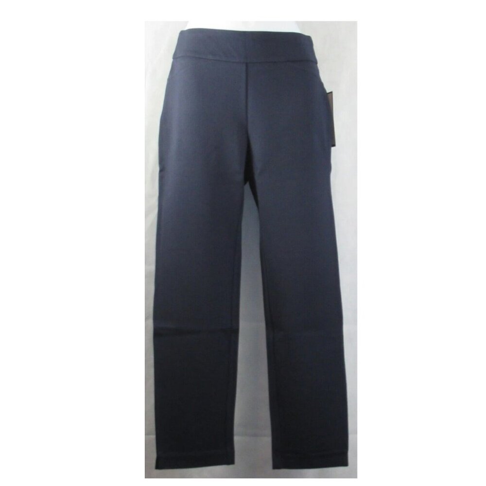 Charter Club Women's Cambridge Ponte-Knit Pants, Navy Blue, 2PS / 2 Petite Short
